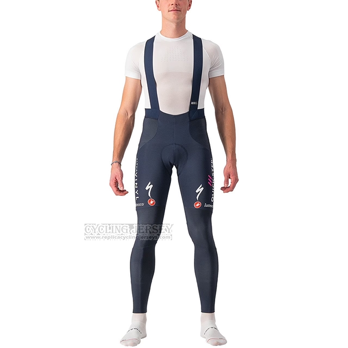 2022 Cycling Jersey Deceuninck Quick Step Bluee White Long Sleeve and Bib Short
